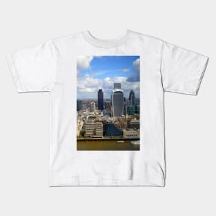 London City Skyline Cityscape England Kids T-Shirt